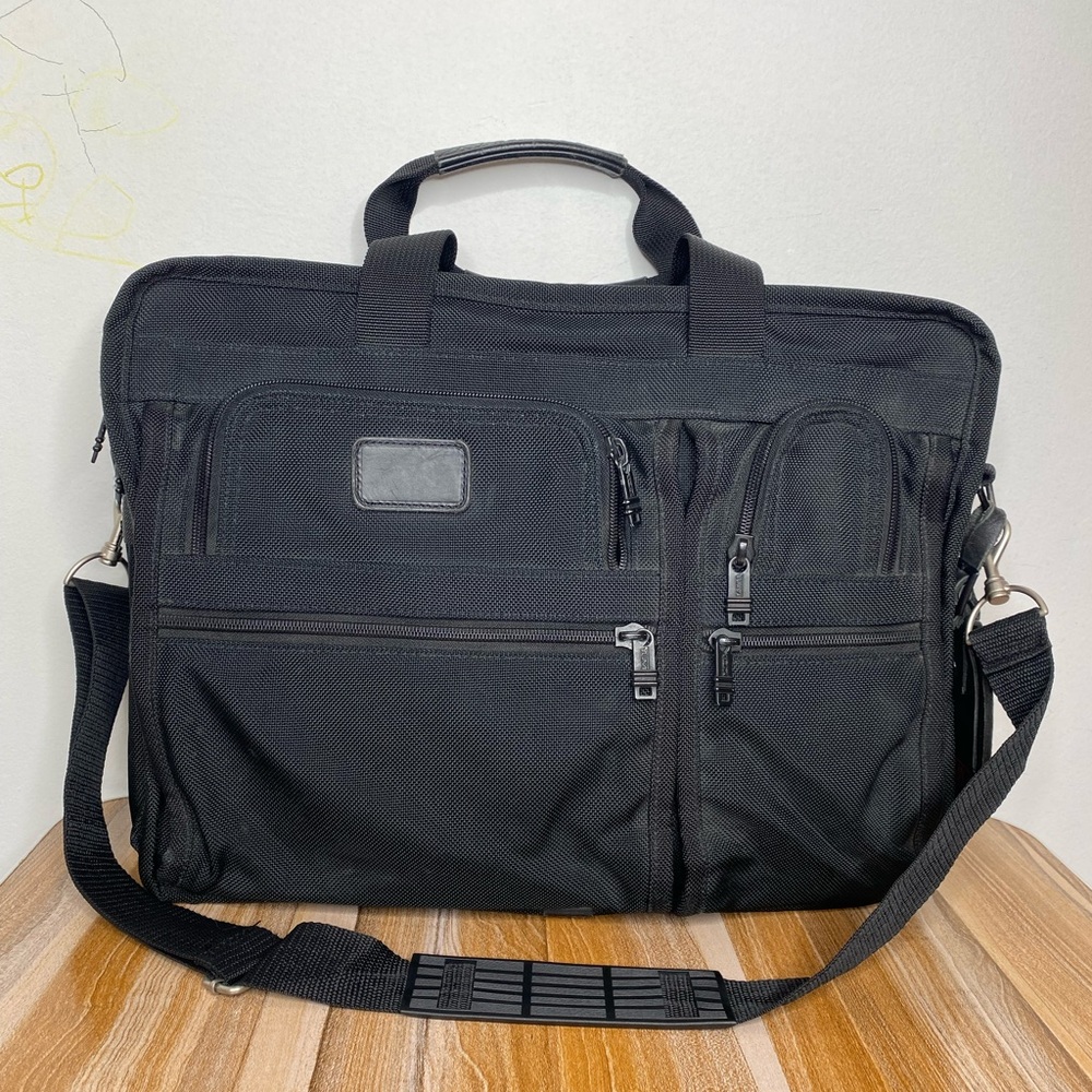 Tumi Alpha Ballistic Nylon Expandable Briefcase Busin… Gem